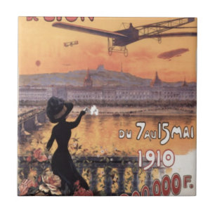 Vintage French Aviation Tile
