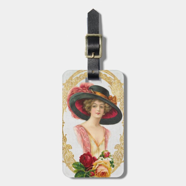 Vintage French Bag Tag (Front Vertical)