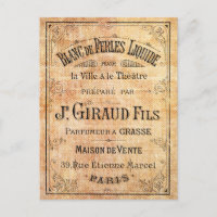 Vintage French beauty label