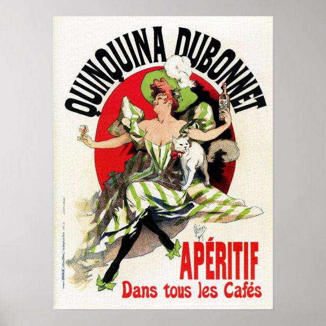 Vintage French belle epoque apéritif ad Poster (Front)
