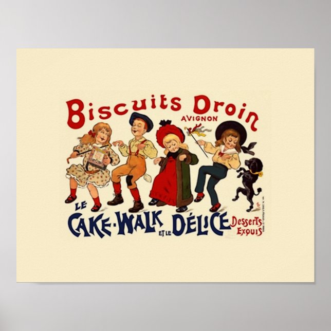 Vintage French Biscuit Poster (Front)