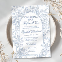 Vintage French Blue Floral Toile Bridal Shower