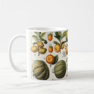Vintage French Botanical Fruit Poster Art Coffee Mug