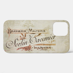 Vintage French Brewery Advertisement iPhone 12 Case
