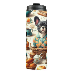 Vintage French Bulldog Seamless Thermal Tumbler