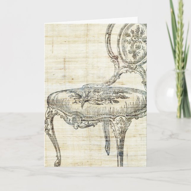 Vintage French Chair 2 Card (Front)