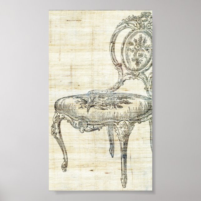 Vintage French Chair 2 Poster (Front)