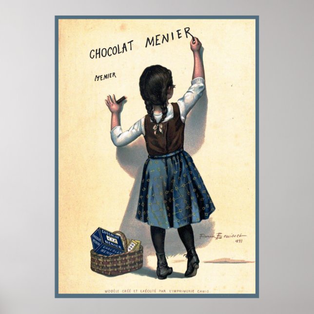 Vintage French Chocolat Poster (Front)
