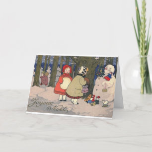 Vintage French Christmas Greeting Card