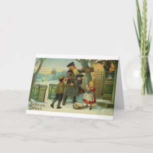 Vintage French Christmas Greeting Card