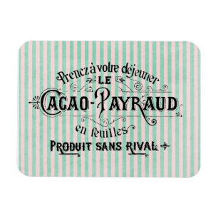 Vintage French Cocoa Powder Advertisement Magnet