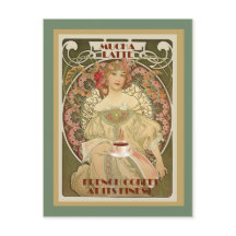 Vintage ,  french coffee postcard