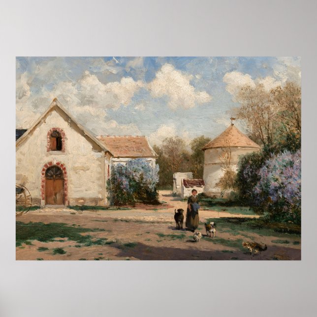 Vintage French Country Antique Cottage Poster (Front)