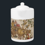 Vintage French Country Toile Pattern Teapot<br><div class="desc">Vintage French Country Toile Pattern Teapot choose your size!</div>