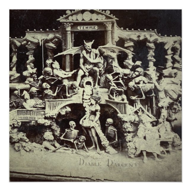 Vintage French Diableries The Devils Den Photo Print (Front)