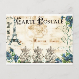 Vintage French Eiffel Tower Post Card