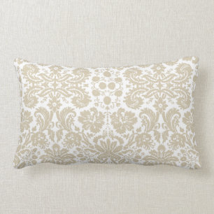 Vintage french floral art nouveau pattern lumbar pillow