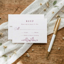 Vintage French Floral Deep Wine Red Wedding