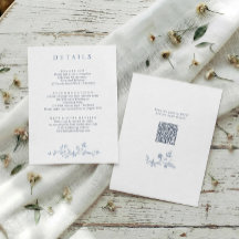 Vintage French Floral Dusty Blue Wedding Details
