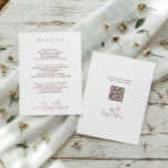 Vintage French Floral Mauve Wedding Details Enclosure Card<br><div class="desc">Soft dusty rose tones add a romantic and timeless feel to this vintage French wedding details card. The design features a graceful chinoiserie floral frame with delicate floral artwork inspired by Victorian botanical illustration and classic toile de jouy patterns. The front provides space for accommodations, directions, and additional wedding information,...</div>