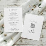 Vintage French Floral Silver Gray Wedding Details Enclosure Card<br><div class="desc">Classic silver gray tones give this vintage French wedding details card a refined and timeless look, perfect for coordinating with silver wedding décor. The design features a graceful chinoiserie floral frame with delicate floral artwork inspired by Victorian botanical illustration and classic toile de jouy patterns. The front includes space for...</div>