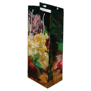 Vintage French Georges Jeannin Roses Wine Gift Bag