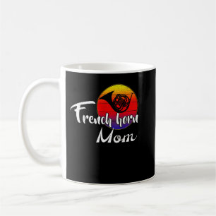 Vintage French Horn Mom Retro Sunset Funny Music G Coffee Mug
