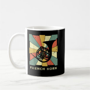 Vintage French Horn Player Music Retro1 Coffee Mug