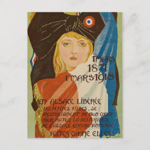Vintage French Illustration Postcard