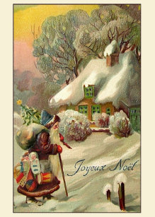 Vintage French Christmas Cards Zazzle Ca