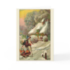Vintage French Joyeux Noël Christmas Card