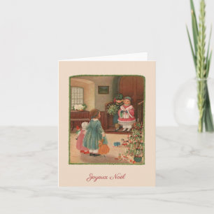 Vintage French Joyeux Noël Christmas Card