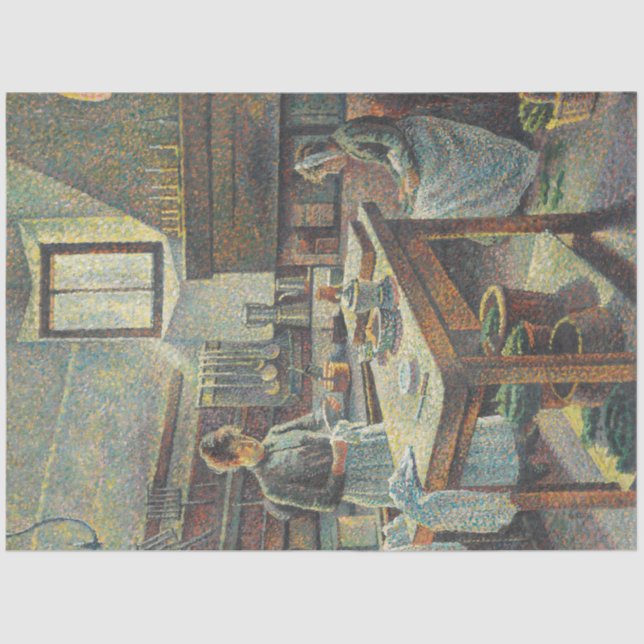 Vintage French Kitchen Tissue Paper (Front)