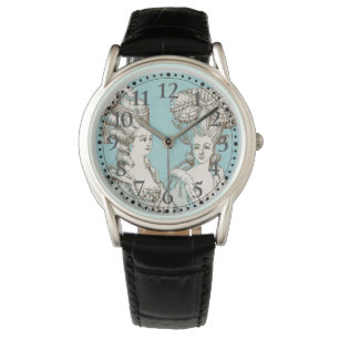 Vintage French Ladies Illustrated Clock Watch