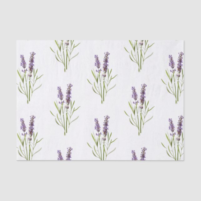 Vintage French Lavender Tissue Paper (Front)