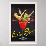 Vintage French Liqueur Alcohol Art Deco Poster<br><div class="desc">A reproduction print of an advertising poster for a French Alcohol brand Retro Art Deco poster ca 1930. Digitally refurbished to bring out the original colours,  even better and fix as many imperfections as possible.</div>