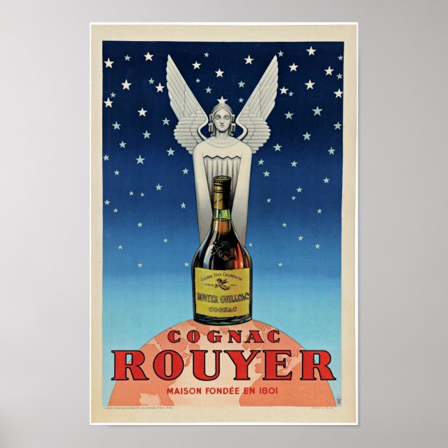 Vintage French Liqueur Alcohol Art Deco Poster (Front)