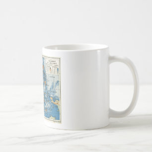 Vintage French map of Indonesia Coffee Mug
