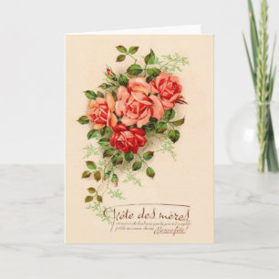 Vintage French Mother's Day Greeting Card