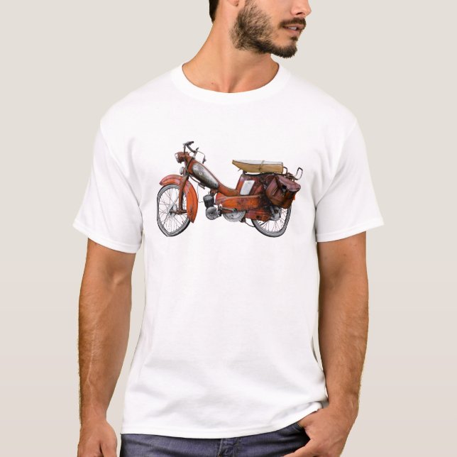 Vintage French Motobecane Moped T-Shirt (Front)