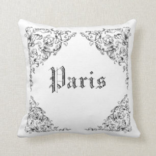 Vintage French Paris illustrations - MoJo Pillows