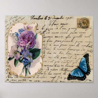 Vintage French Postcard Print