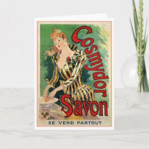 VINTAGE FRENCH POSTERART GREETING CARD