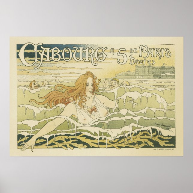 Vintage French Posters - Mermaid (Front)