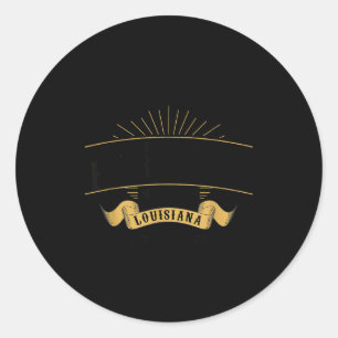 Vintage French Quarter Bourbon Street New Orleans  Classic Round Sticker