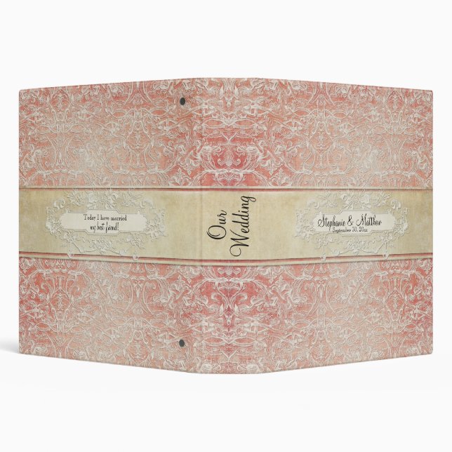 Vintage French Regency Lace Photo Binder Wedding (Background)
