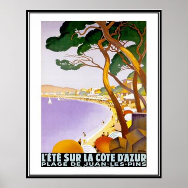 Vintage French Riviera, France - Poster (Front)