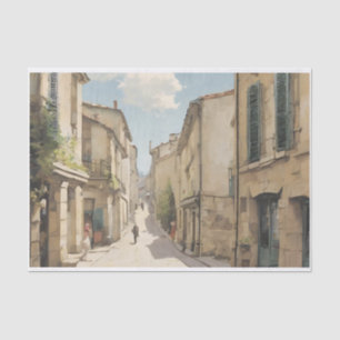 Vintage French Romantic Streets Decoupage Tissue Paper
