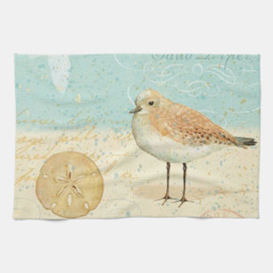 Vintage French Sand Piper Kitchen Towel