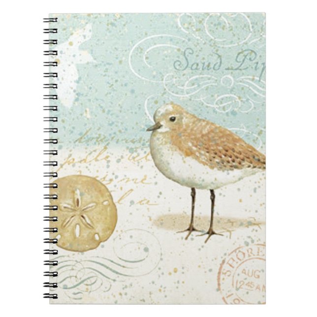Vintage French Sand Piper Notebook (Front)
